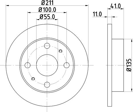 Mintex MDC1471 - Тормозной диск autosila-amz.com