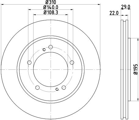 Mintex MDC1591 - Тормозной диск autosila-amz.com