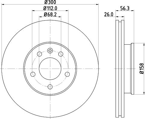 Mintex MDC1542 - Тормозной диск autosila-amz.com
