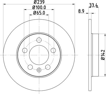 Mintex MDC1515 - Тормозной диск autosila-amz.com