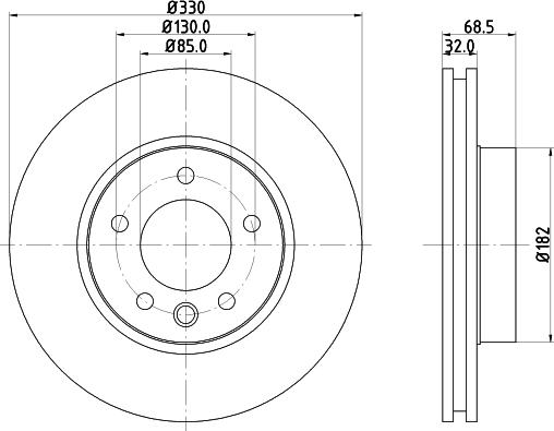 Mintex MDC81610RC - Тормозной диск autosila-amz.com