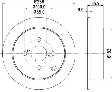 Mintex MDC1678C - Тормозной диск autosila-amz.com