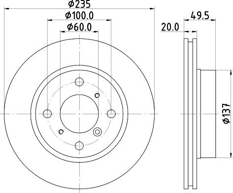 Mintex MDC1059 - Тормозной диск autosila-amz.com