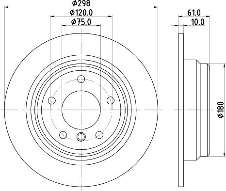 Mintex MDC1061 - Тормозной диск autosila-amz.com