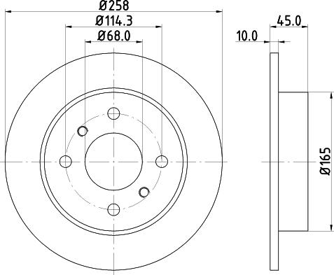 Mintex MDC1006 - Тормозной диск autosila-amz.com