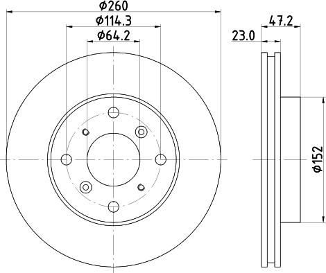 Mintex MDC1000 - Тормозной диск autosila-amz.com