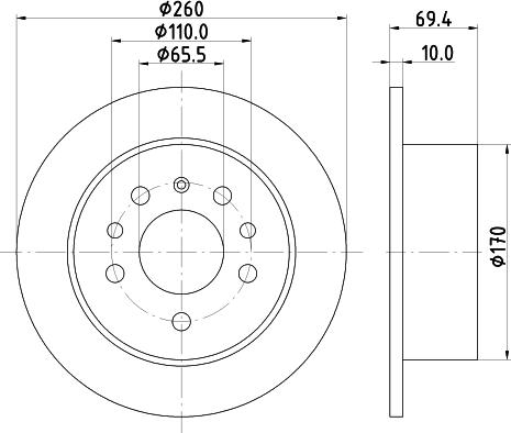 Mintex MDC1008 - Тормозной диск autosila-amz.com