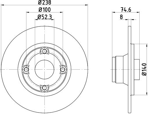 Mintex MDC1012 - Тормозной диск autosila-amz.com