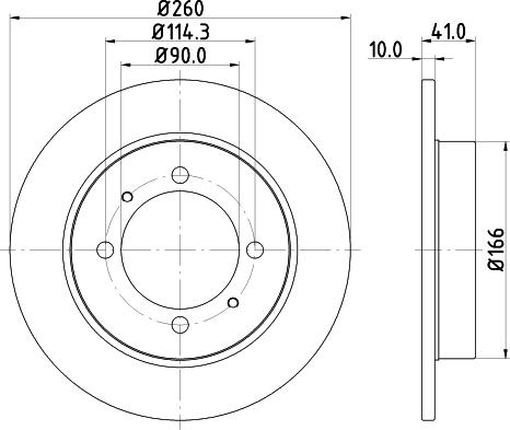 Mintex MDC1021 - Тормозной диск autosila-amz.com