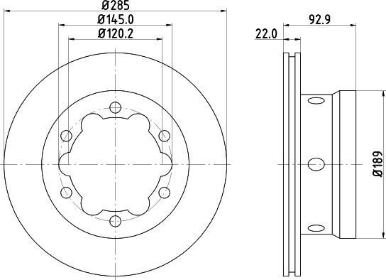 Mintex MDC1079 - Тормозной диск autosila-amz.com