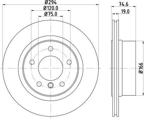 Mintex MDC1815 - Тормозной диск autosila-amz.com