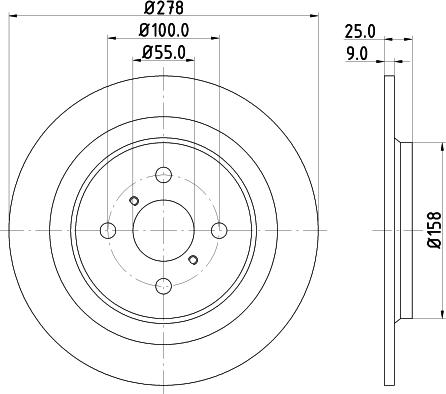 Mintex MDC1824 - Тормозной диск autosila-amz.com