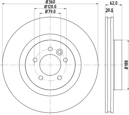 Mintex MDC1825C - Тормозной диск autosila-amz.com
