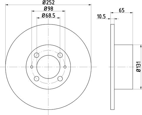 Mintex MDC131 - Тормозной диск autosila-amz.com