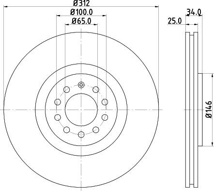 Mintex MDC1381 - Тормозной диск autosila-amz.com