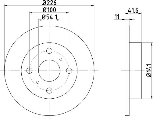 Mintex MDC1231 - Тормозной диск autosila-amz.com