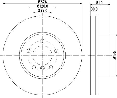 Mintex MDC1795 - Тормозной диск autosila-amz.com