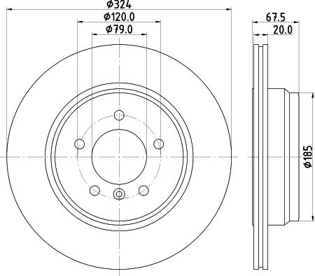 Mintex MDC1796 - Тормозной диск autosila-amz.com