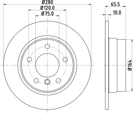 Mintex MDC1731 - Тормозной диск autosila-amz.com