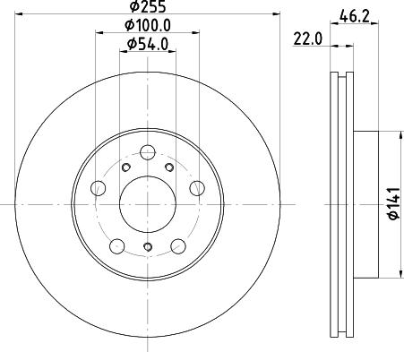 Mintex MDC893 - Тормозной диск autosila-amz.com