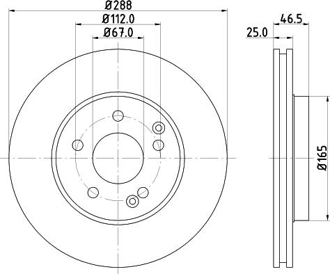 Mintex MDC852C - Тормозной диск autosila-amz.com