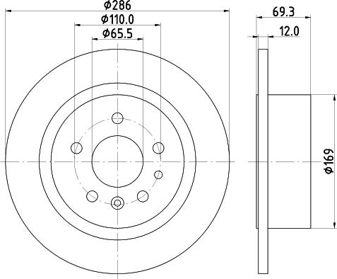 Mintex MDC867 - Тормозной диск autosila-amz.com