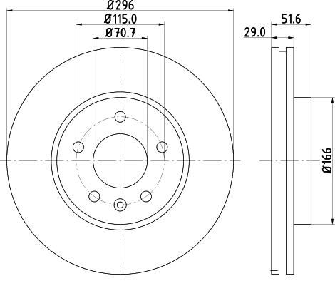 Mintex MDC82019C - Тормозной диск autosila-amz.com