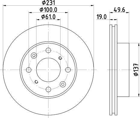 Necto WN640 - Тормозной диск autosila-amz.com