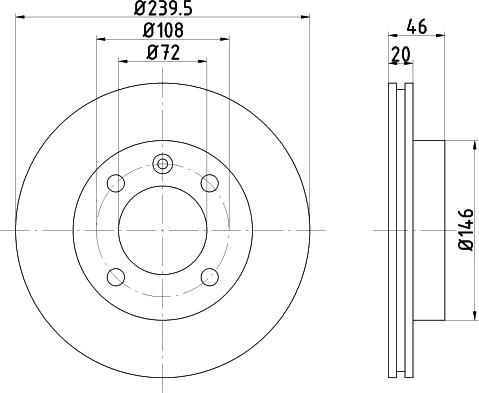 Mintex MDC347 - Тормозной диск autosila-amz.com