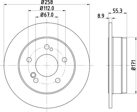 Mintex MDC363 - Тормозной диск autosila-amz.com