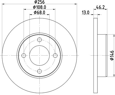 Mintex MDC295 - Тормозной диск autosila-amz.com