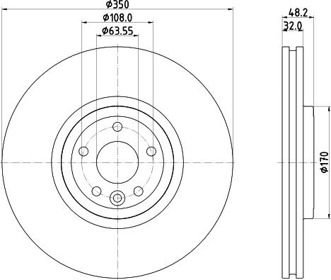 Mintex MDC2907C - Тормозной диск autosila-amz.com