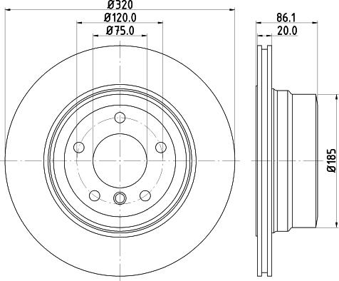 Mintex MDC2497 - Тормозной диск autosila-amz.com