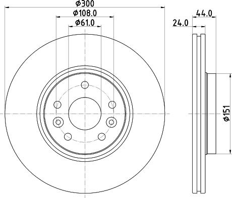 Mintex MDC2653 - Тормозной диск autosila-amz.com