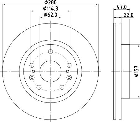 Mintex MDC2611 - Тормозной диск autosila-amz.com