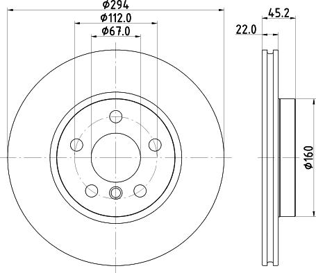 Mintex MDC2681 - Тормозной диск autosila-amz.com