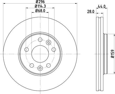 Mintex MDC2676 - Тормозной диск autosila-amz.com