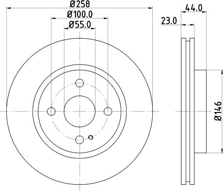 Mintex MDC2042 - Тормозной диск autosila-amz.com