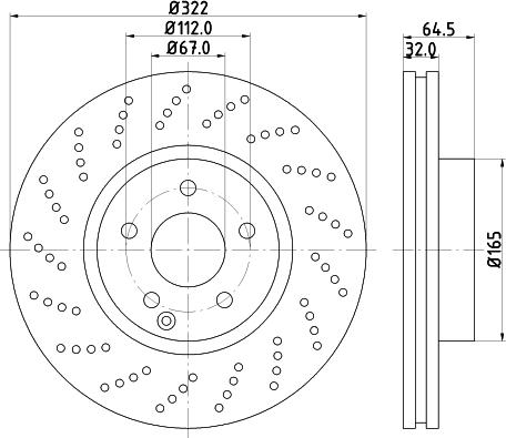 Mintex MDC2053 - Тормозной диск autosila-amz.com