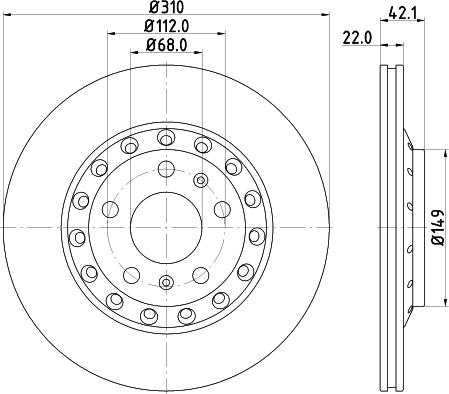 Mintex MDC2063 - Тормозной диск autosila-amz.com