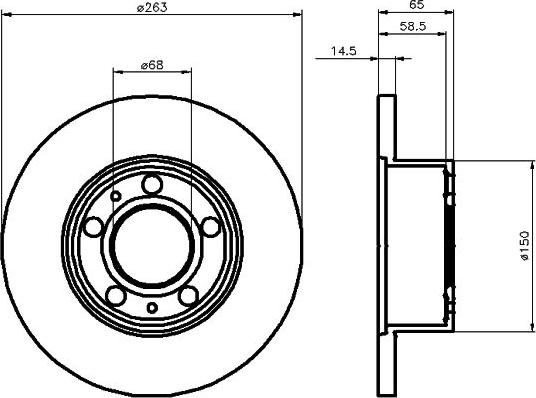 Mintex MDC20 - Тормозной диск autosila-amz.com