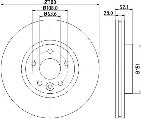 Mintex MDC2161 - Тормозной диск autosila-amz.com