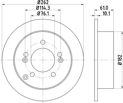 Mintex MDC82125C - Тормозной диск autosila-amz.com