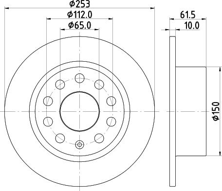 Mintex MDC2891C - Тормозной диск autosila-amz.com