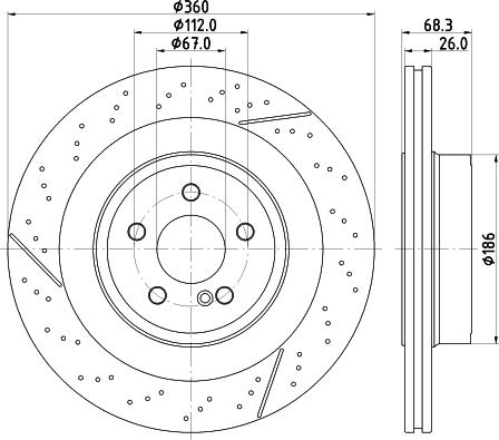 Mintex MDC2827C - Тормозной диск autosila-amz.com