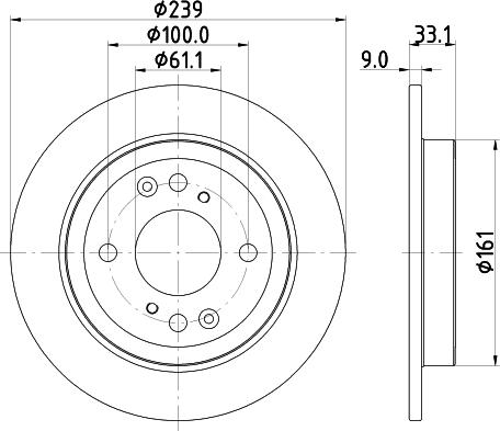 Mintex MDC2870C - Тормозной диск autosila-amz.com