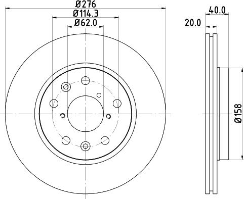 Mintex MDC2346 - Тормозной диск autosila-amz.com