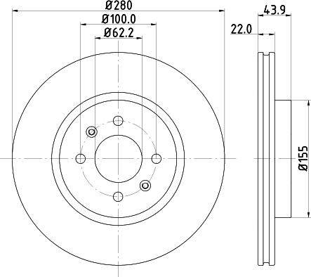 Mintex MDC2362 - Тормозной диск autosila-amz.com