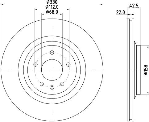 Mintex MDC2318 - Тормозной диск autosila-amz.com