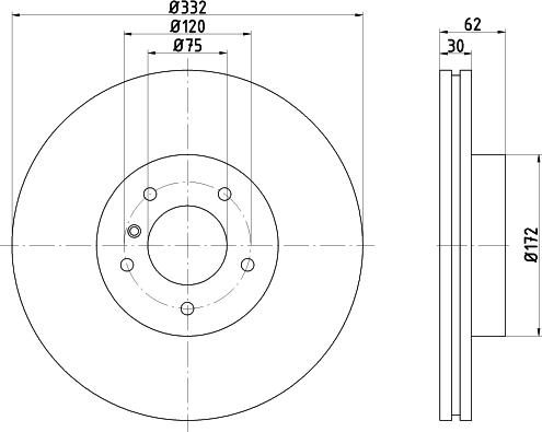 Mintex MDC2336 - Тормозной диск autosila-amz.com